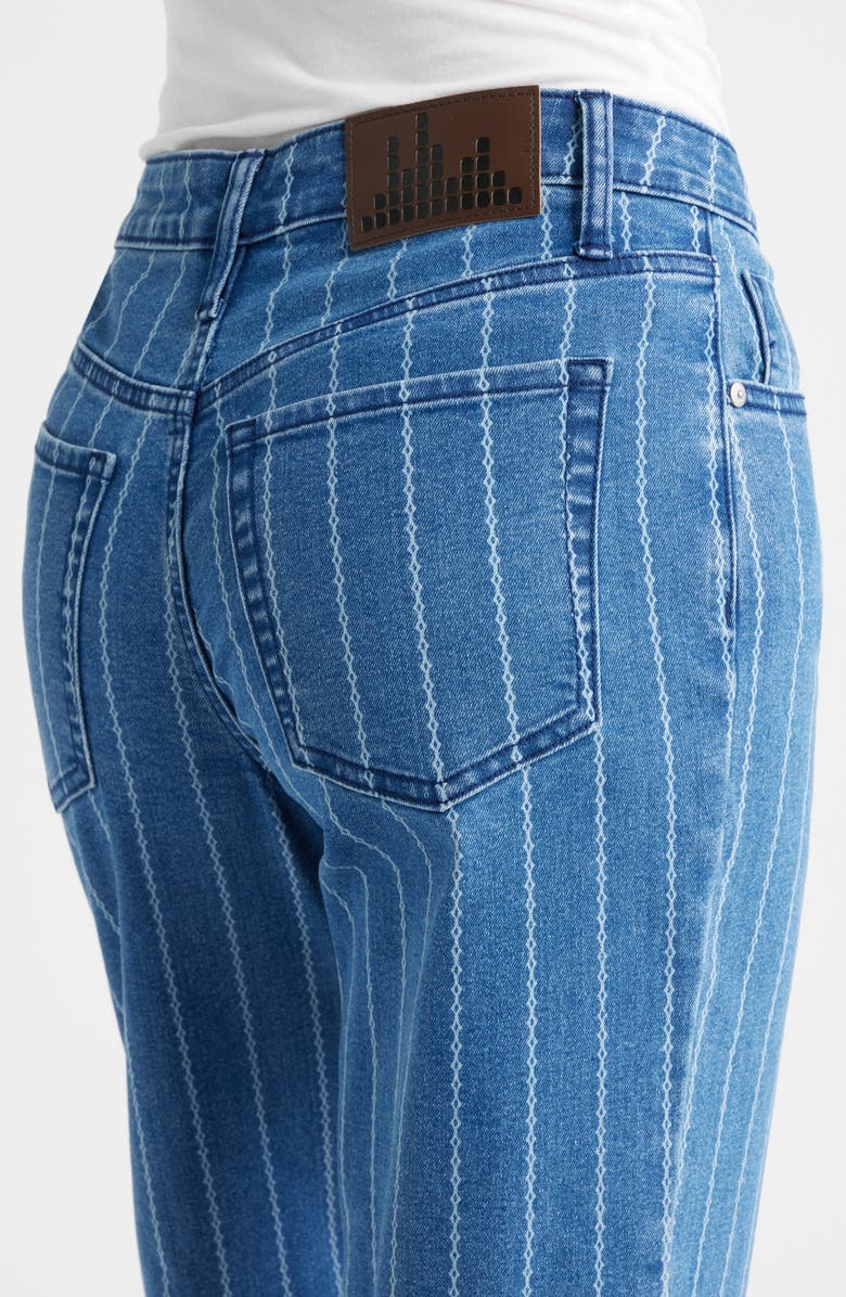 CITY BLUES Five-Pocket Cuffed Straight Leg Jeans, Alternate, color, Indigo