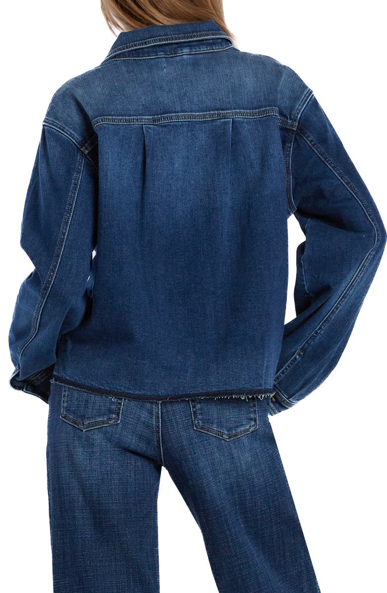 Wash Lab Denim Maddie Denim Jacket, Alternate, color, Sail Blue