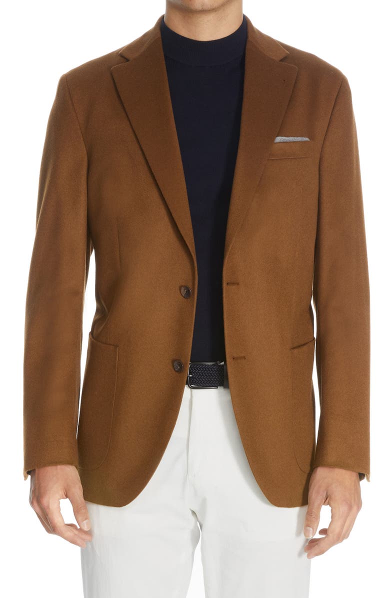 Jack Victor Delta Unstructured Cashmere Sport Coat, Main, color,