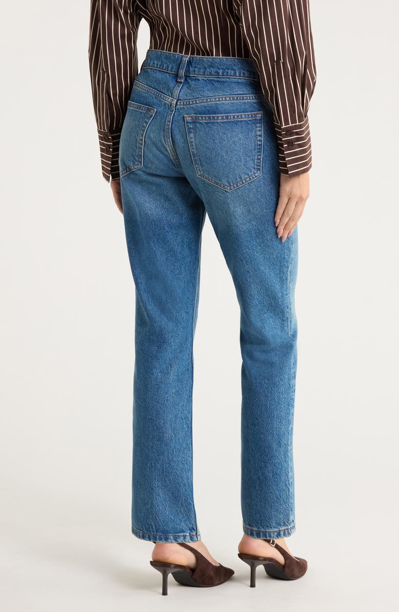 Reformation Greer Straight Leg Jeans, Alternate, color, Pelican