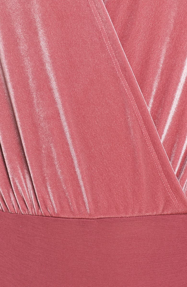 Chelsea28 Be Your Love Velour Bodysuit, Alternate, color, 