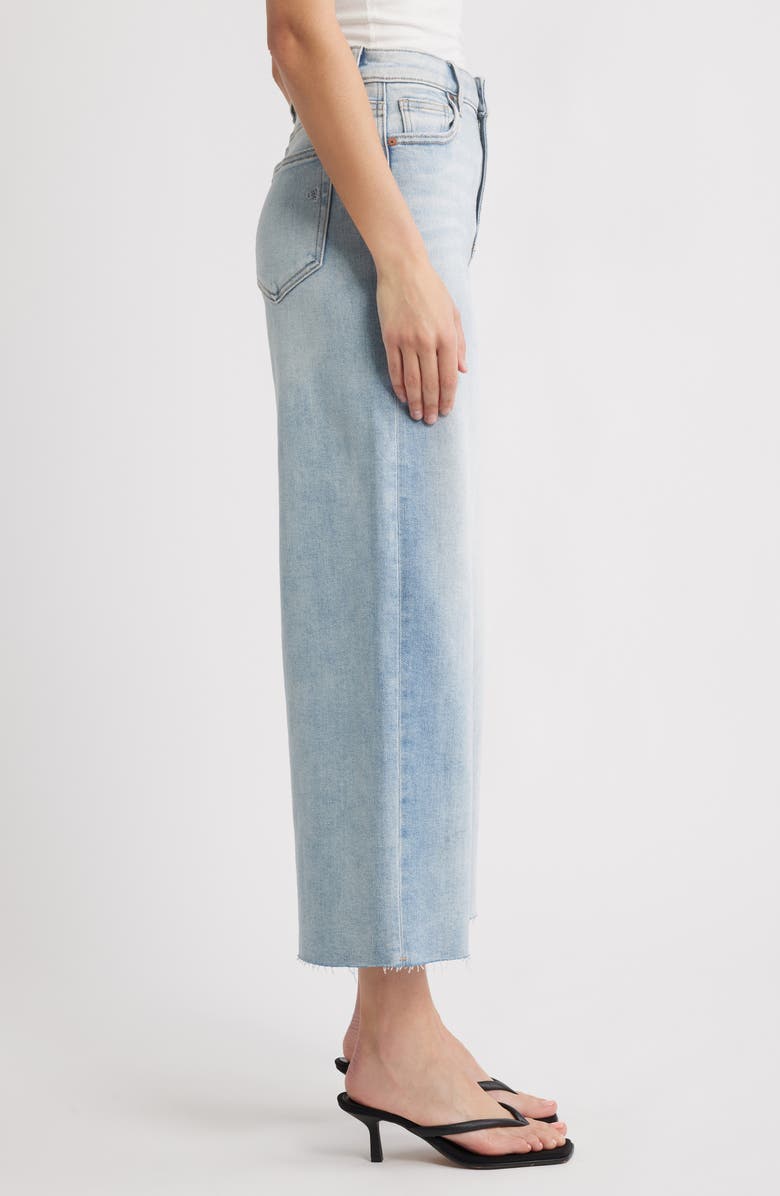 HIDDEN JEANS Clean Crop Wide Leg Jeans, Alternate, color, Light Wash