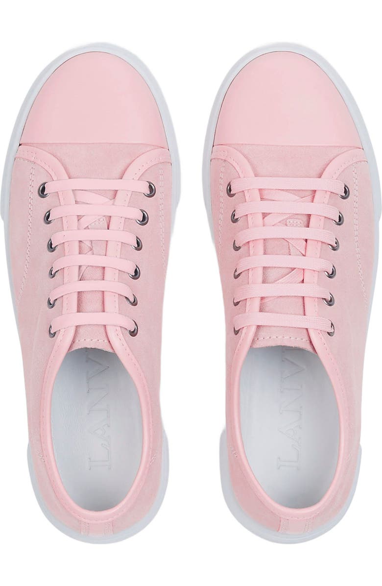 Lanvin DBB1 LEATHER AND SUEDE SNEAKERS, Alternate, color, Pale Pink