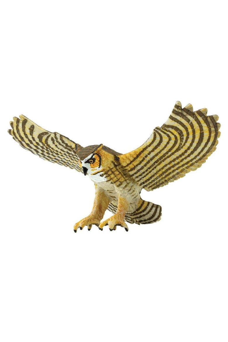 Great Horned Owl Kids Toy Figure, Alternate, color, None