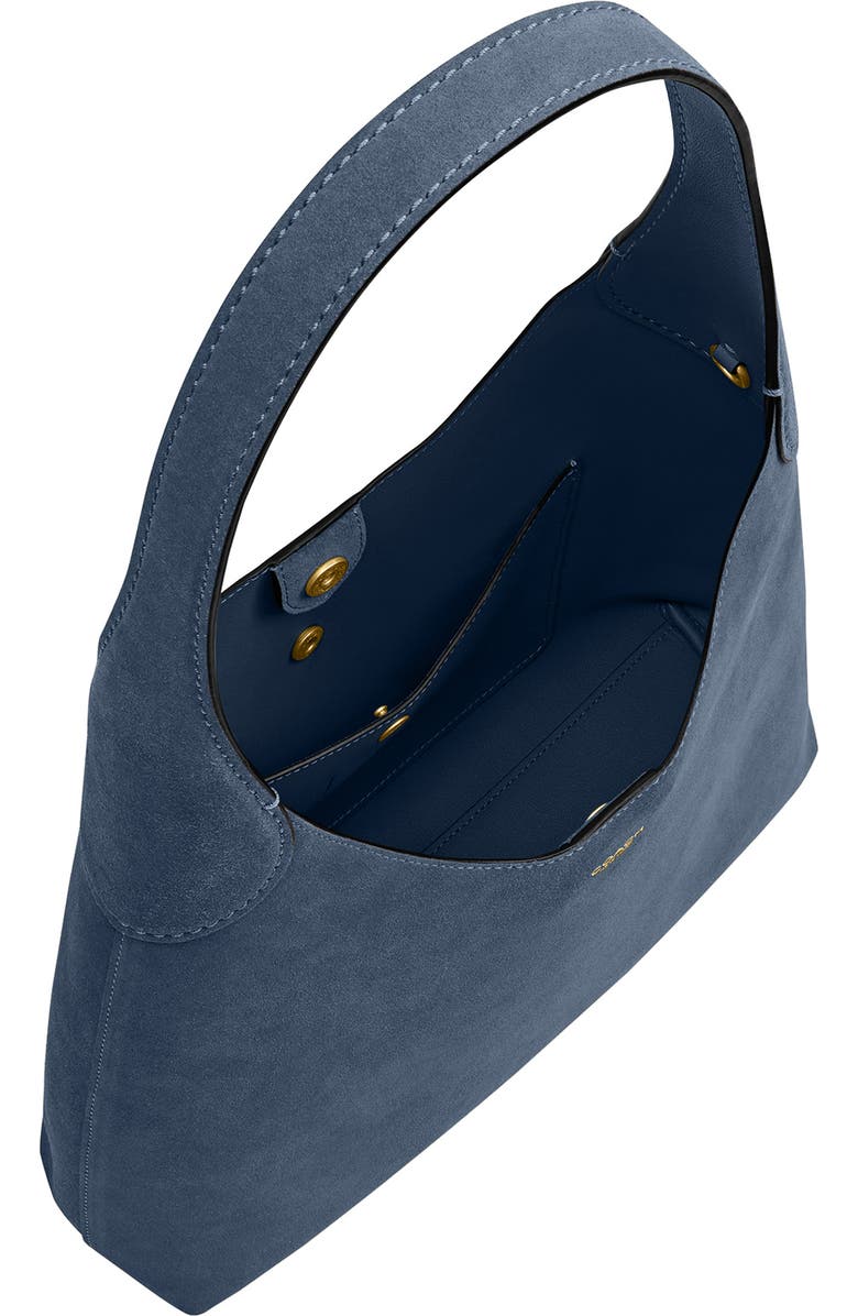 COACH Brooklyn 28 Suede Shoulder Bag, Alternate, color, Light Denim