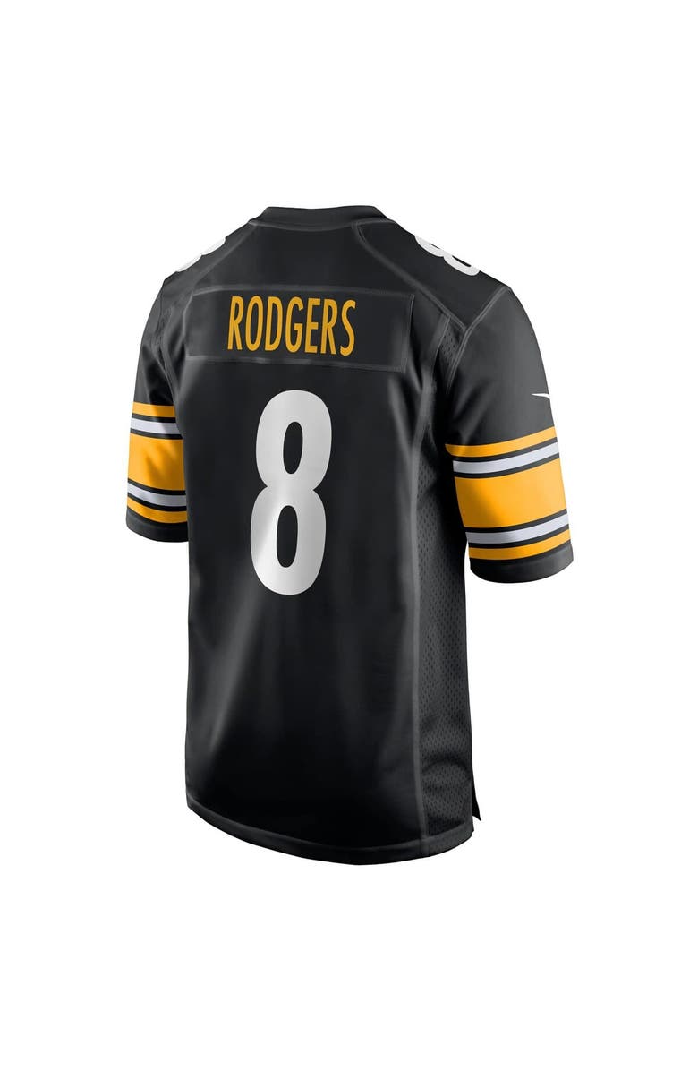 Nike Men's Nike Aaron Rodgers Black Pittsburgh Steelers Game Jersey, Alternate, color, Black