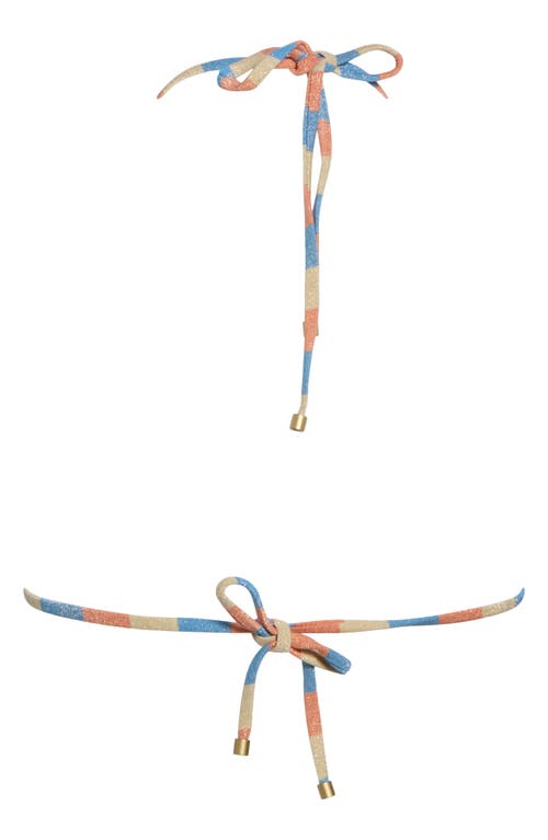 Vitamin A ® Natalie Miter Halter Bikini Top In Multi