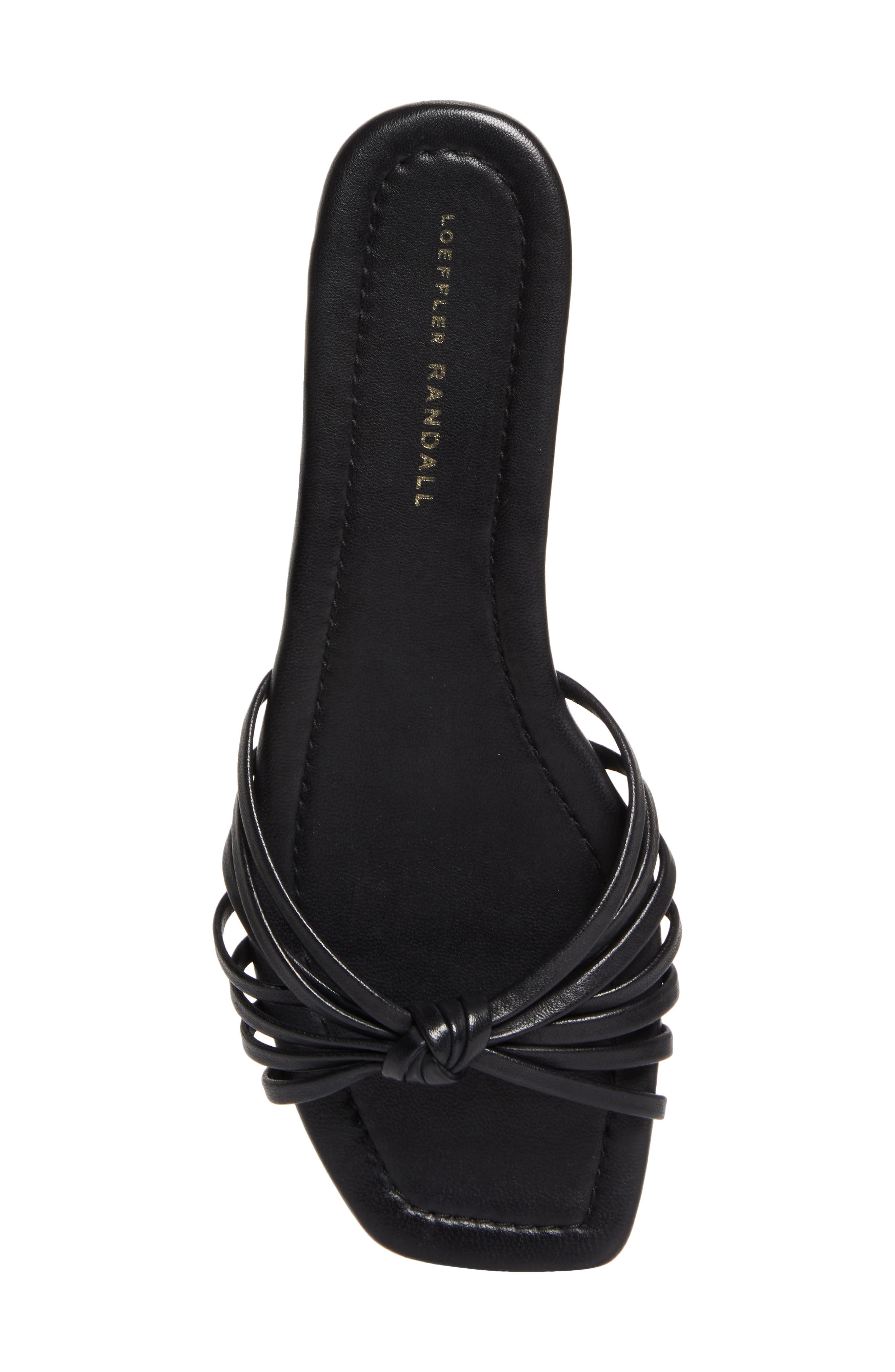 Loeffler Randall Izzie Knotted Slide Sandal, Alternate, color, Black