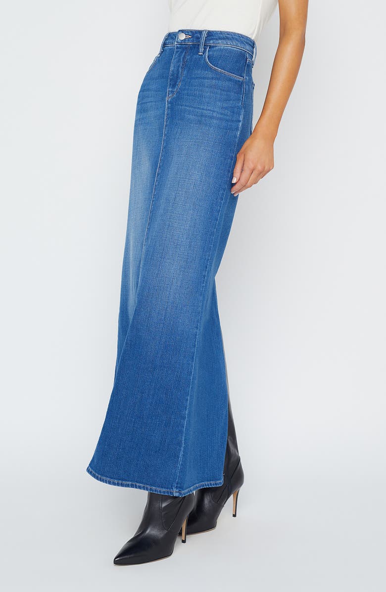 L'AGENCE Miriam Denim Maxi Skirt, Alternate, color, Apollo