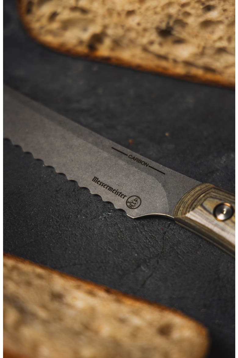 Carbon Scalloped Slicer 9inches, Alternate, color, Carbon