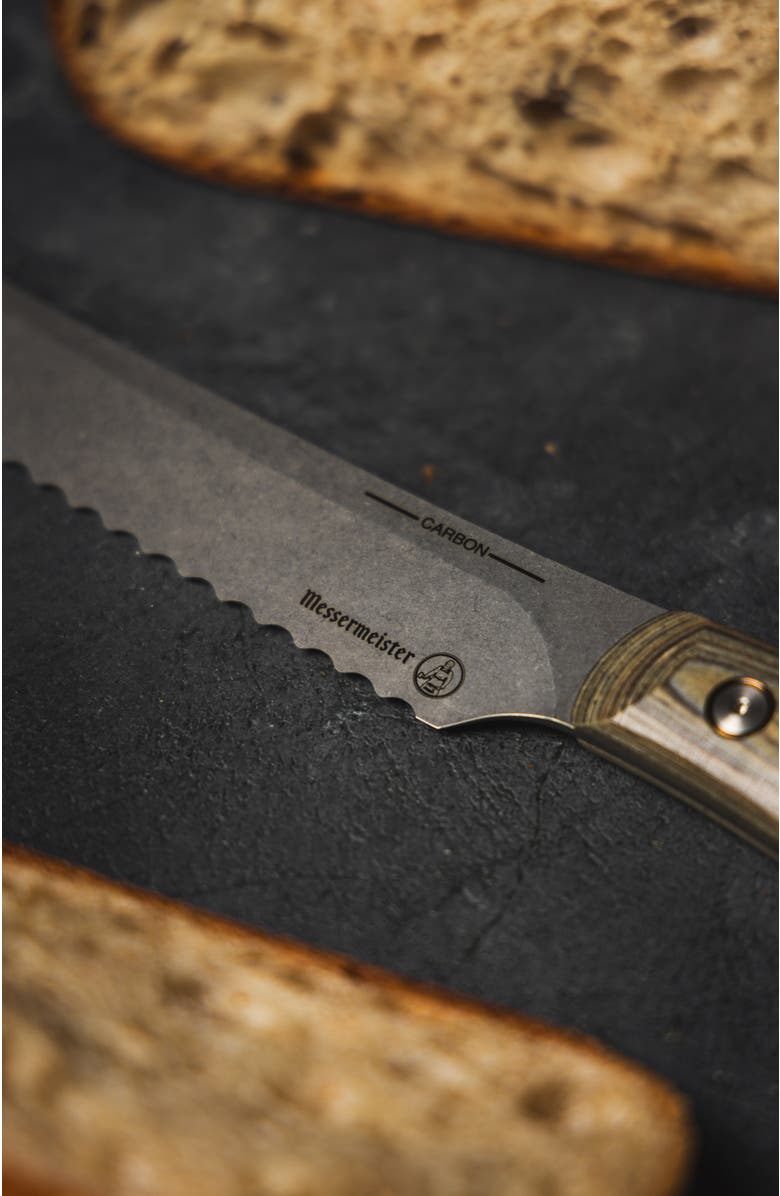 Messermeister Carbon Scalloped Slicer 9inches, Alternate, color, Carbon