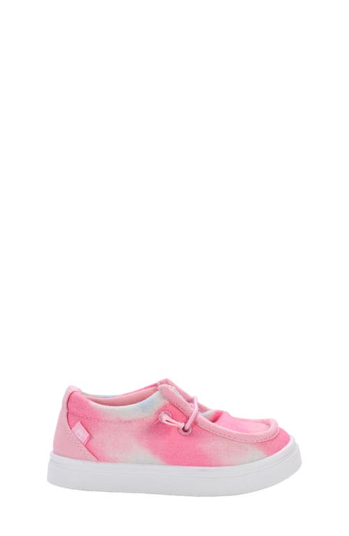 Shop Oomphies Kids' Parker Floral Print Sneaker In Pink Tye Dye