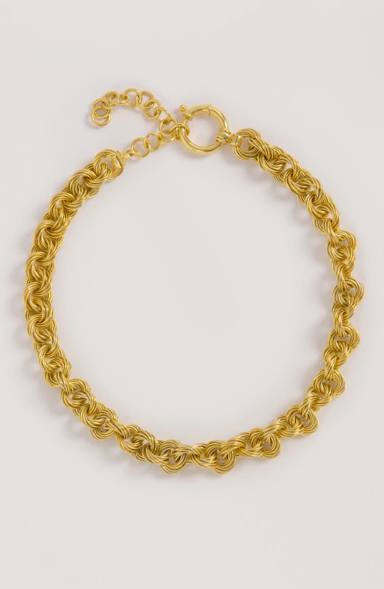 Freya Rose Sumba Circular Necklace Gold, Alternate, color, Gold