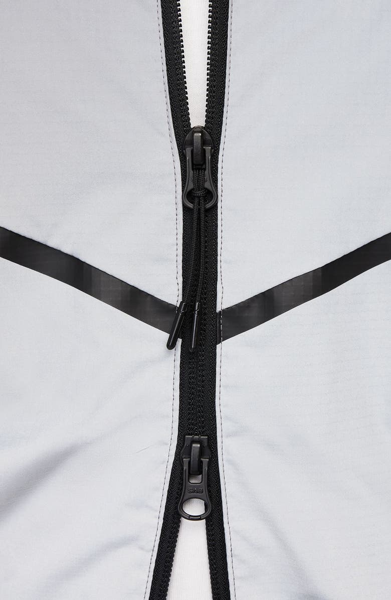 Nike Tech Woven Flash Hooded Jacket, Alternate, color, Reflect Silver/ Black