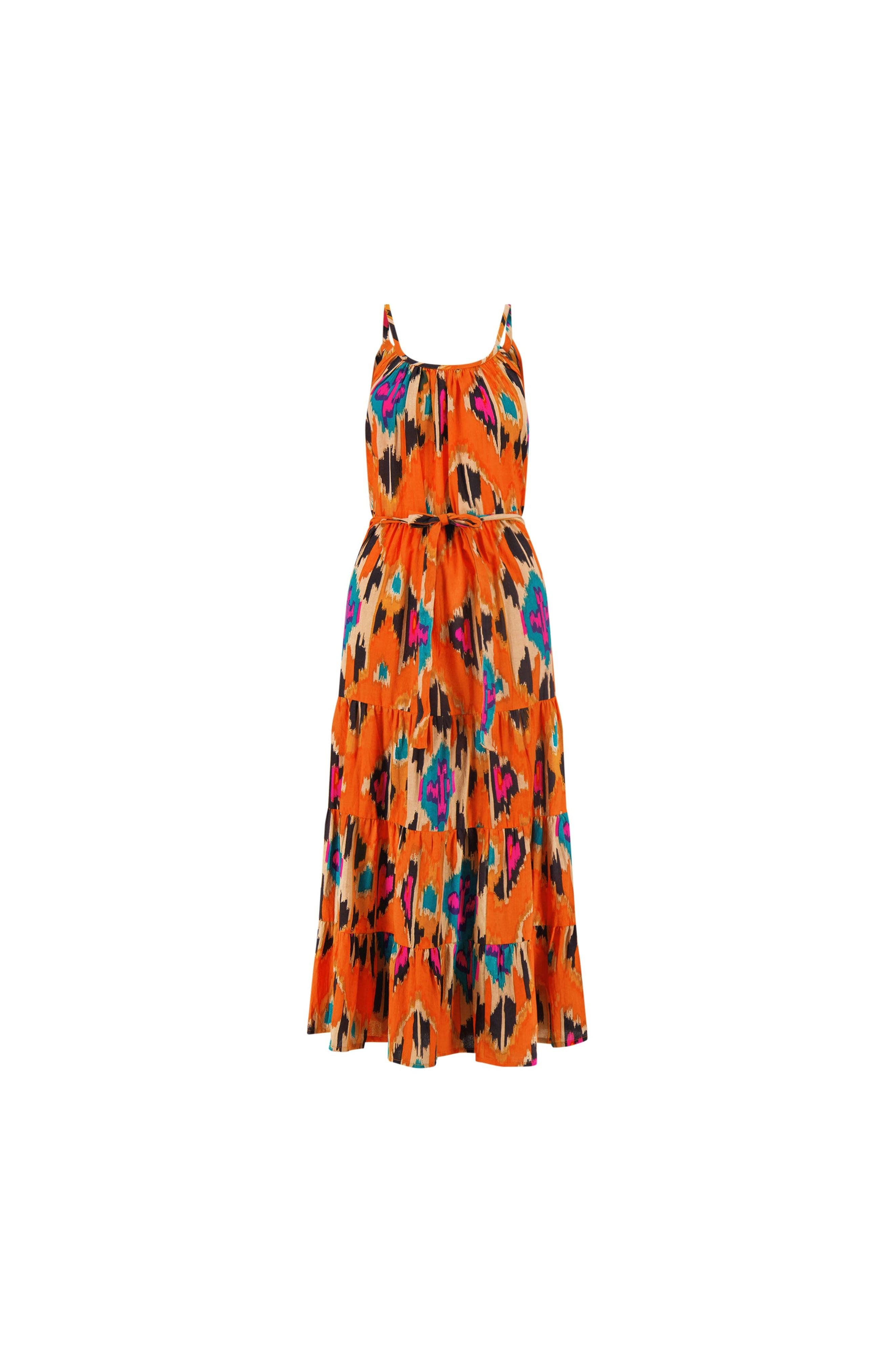 Mer St. Barth Mer St Barth Sabine Womens Maxi Dress In Orange