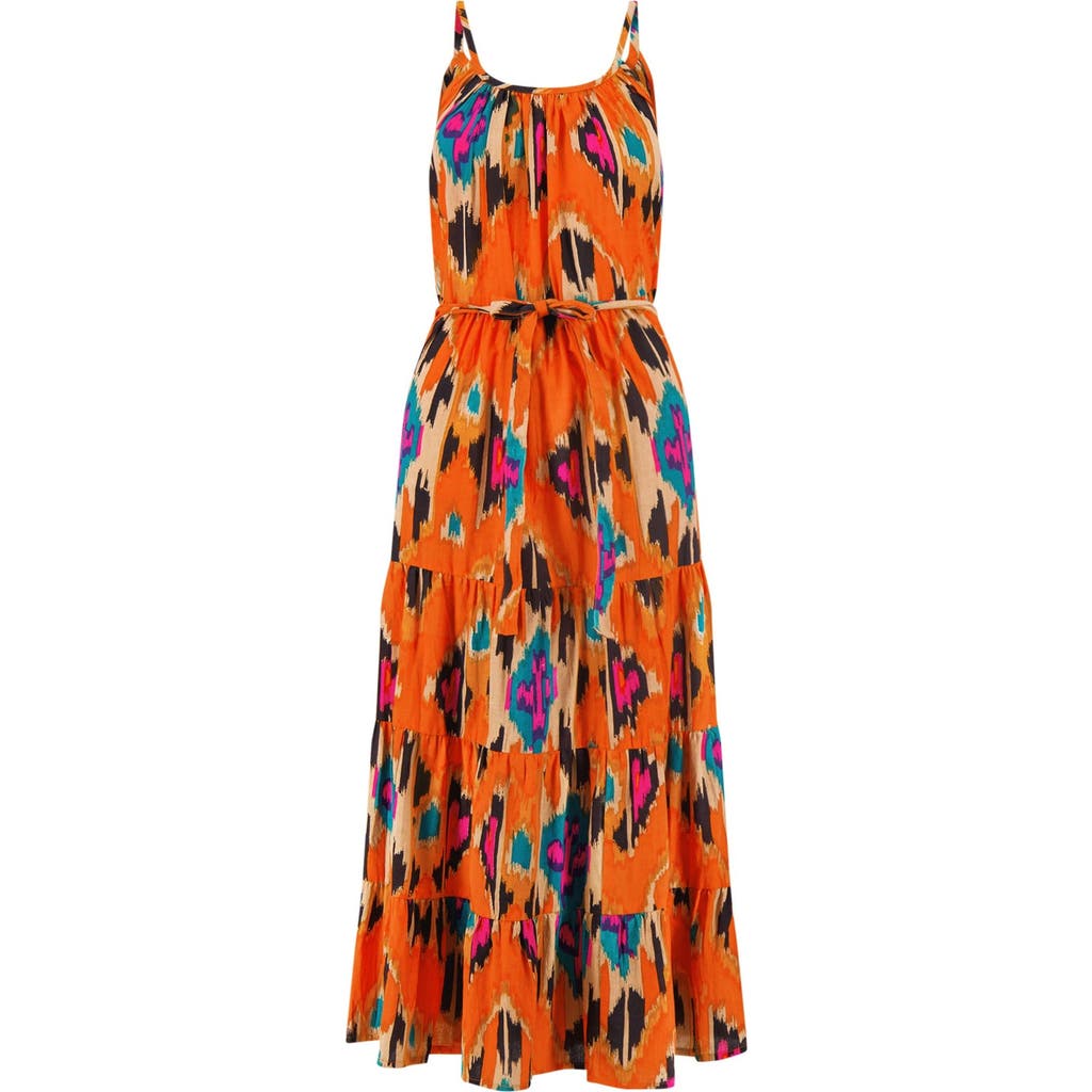Mer St. Barth Mer St Barth Sabine Womens Maxi Dress In Orange