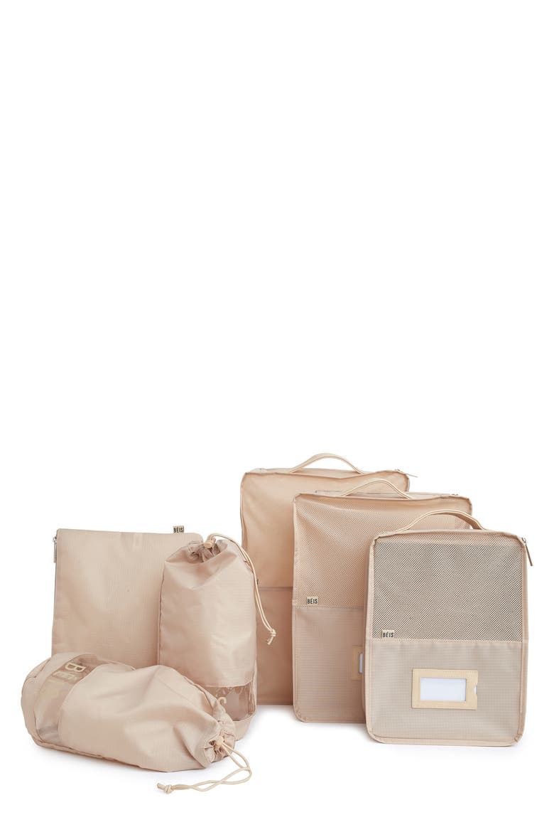 The Packing Cube 6-Piece Set, Main, color, BEIGE