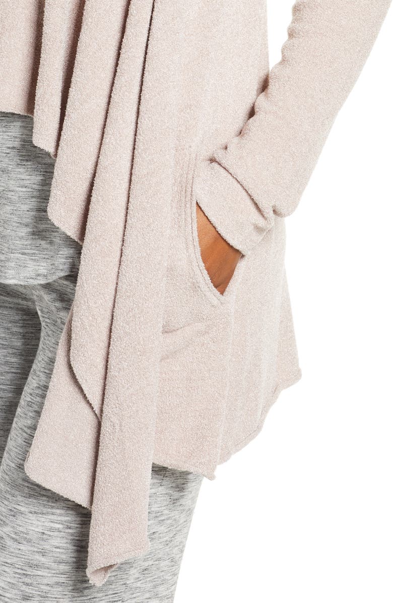 Barefoot Dreams<sup>®</sup> CozyChic<sup>™</sup> Ultra Lite High/Low Cardigan, Alternate, color, Faded Rose