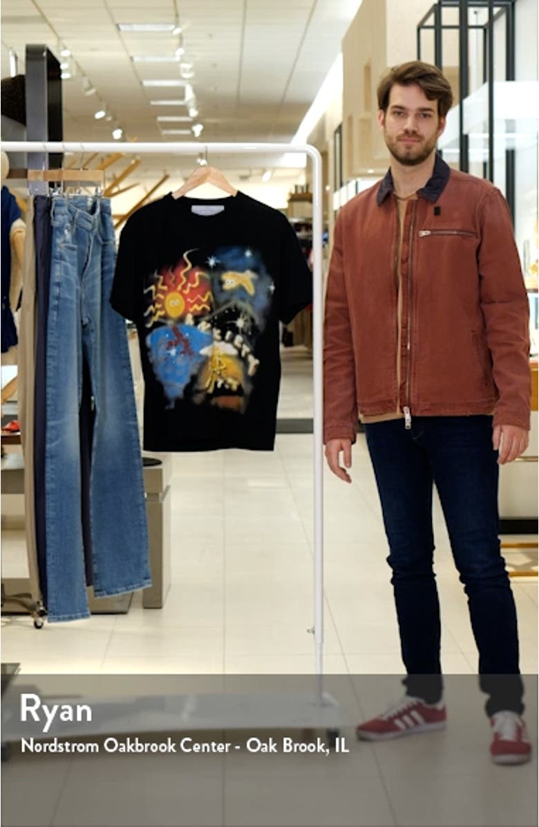 Anxiety Airbrush Cotton Graphic T-Shirt, sales video thumbnail