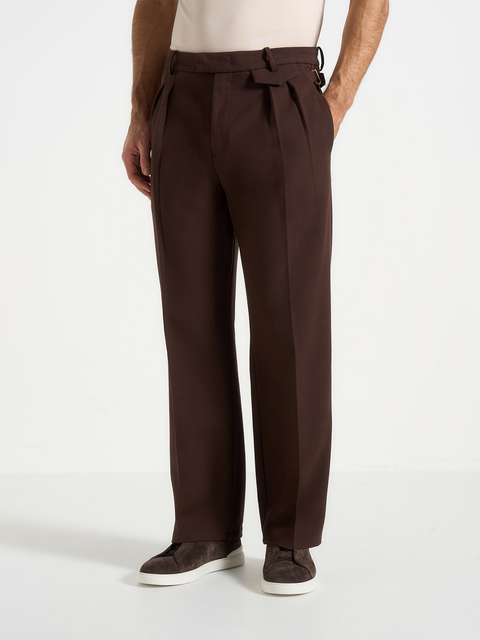 Pierre Relaxed Fit Pleated Tailored Trousers