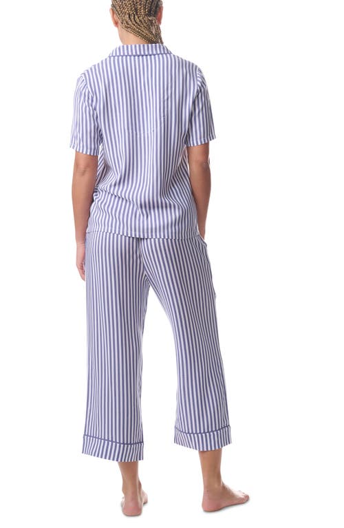 Splendid Notch Collar Pajamas In Simple Stripe