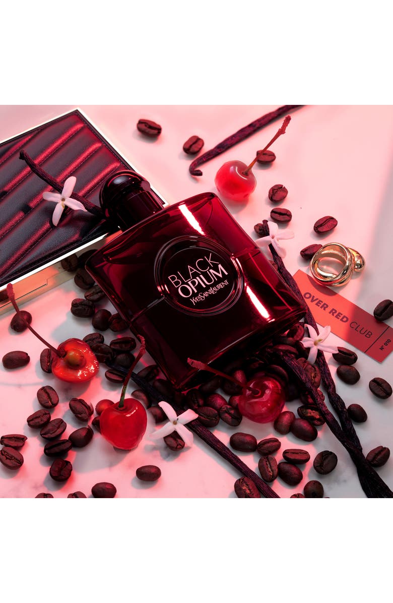 Yves Saint Laurent Black Opium Eau de Parfum Over Red, Alternate, color, 