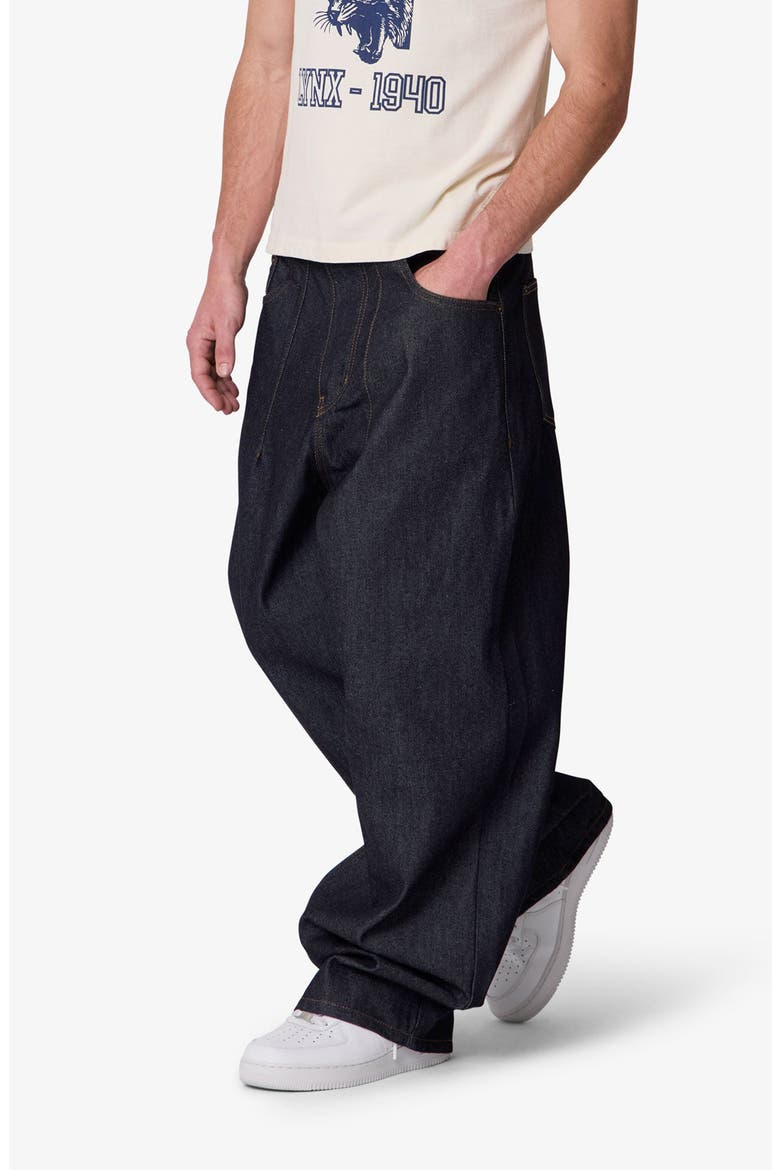 Darted Baggy Baggy Leg Jeans, Alternate, color, RINSED INDIGO