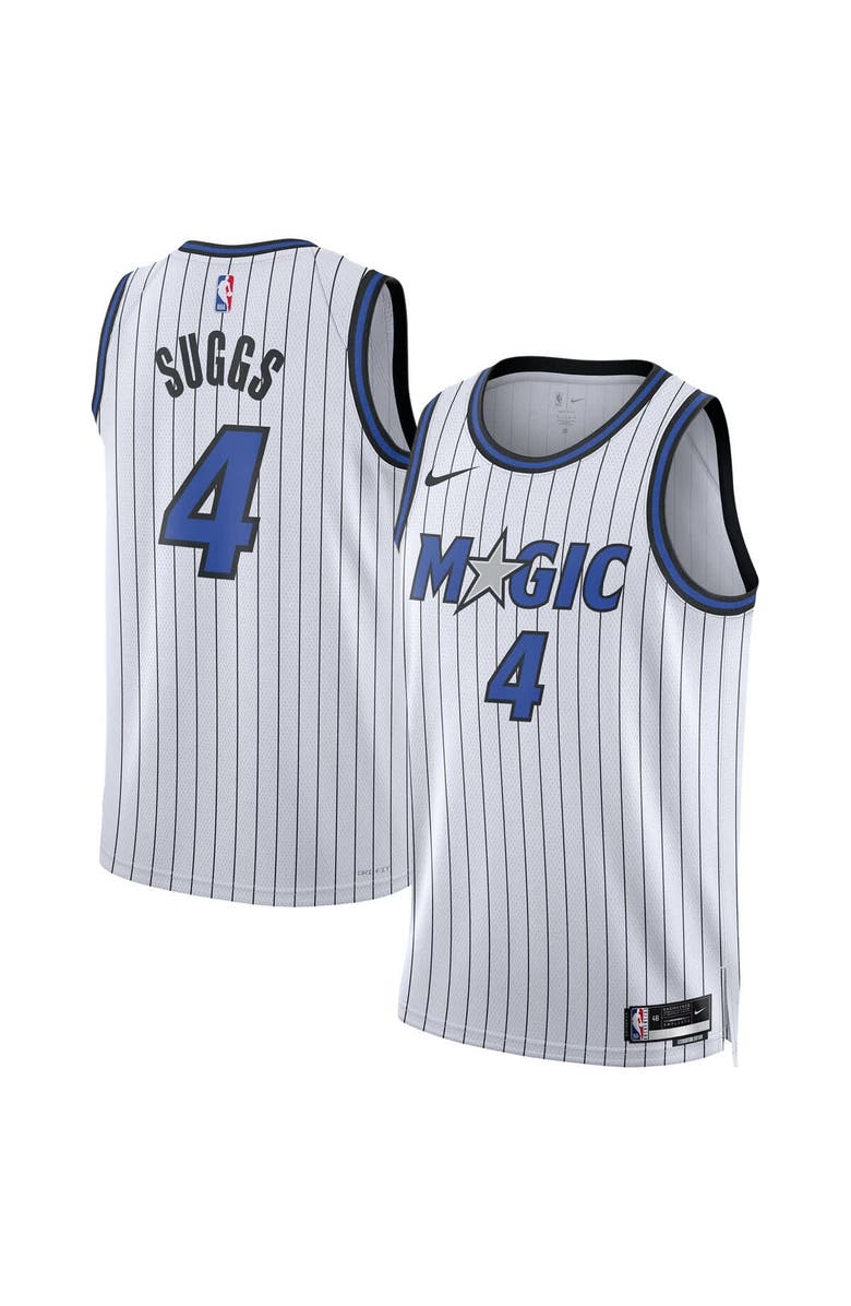 Nike Unisex Nike Jalen Suggs White Orlando Magic Swingman Player Jersey - Association Edition, Main, color, White