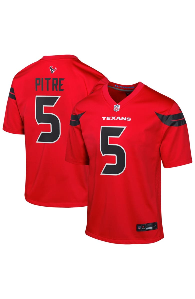 Nike Youth Nike Jalen Pitre Red Houston Texans Alternate Game Jersey, Main, color, 