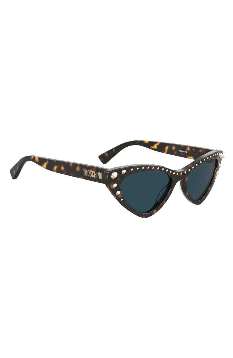 Moschino 53mm Cat Eye Sunglasses, Alternate, color,