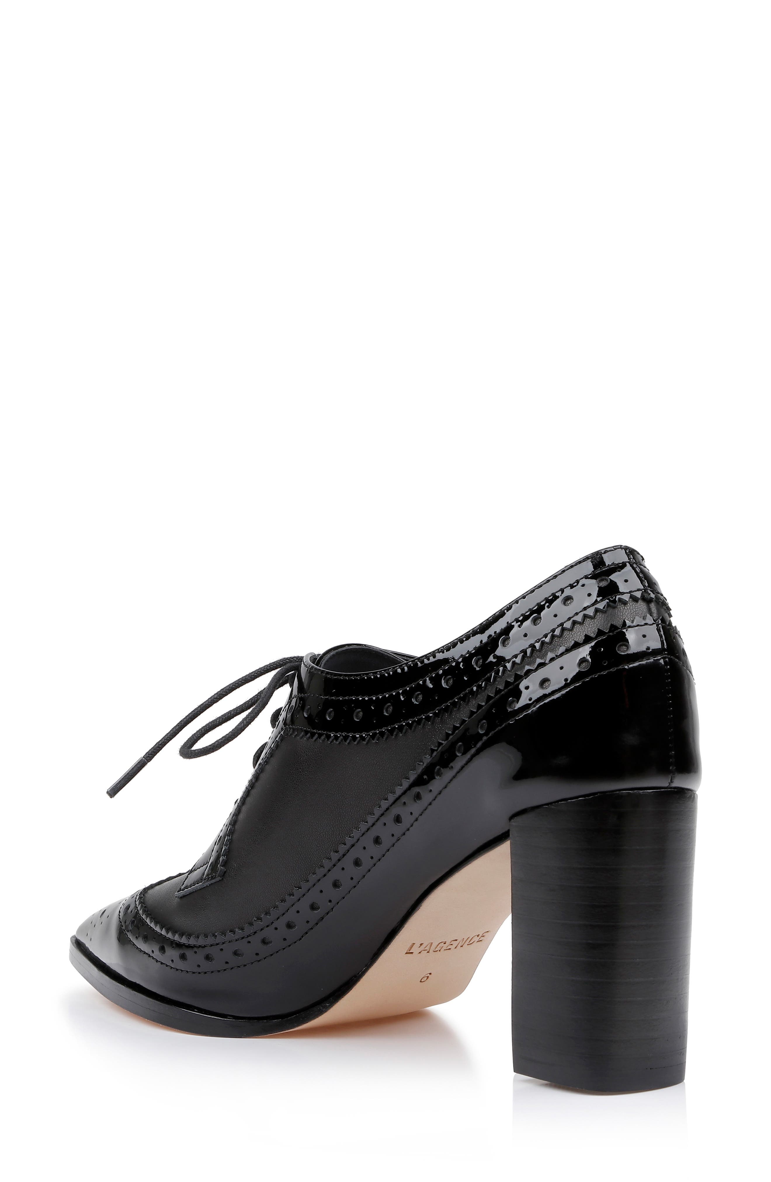L'AGENCE Elodie Pump, Alternate, color, Black Leather