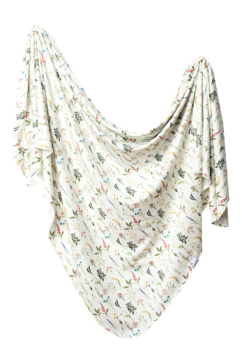 Print Swaddle Blanket, Main, color, ASPEN