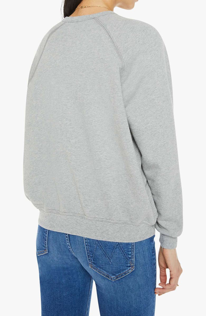 MOTHER The Biggie Concert Sweatshirt, Alternate, color, Heather Grey