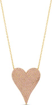 SHYMI Pavé Heart Pendant Necklace