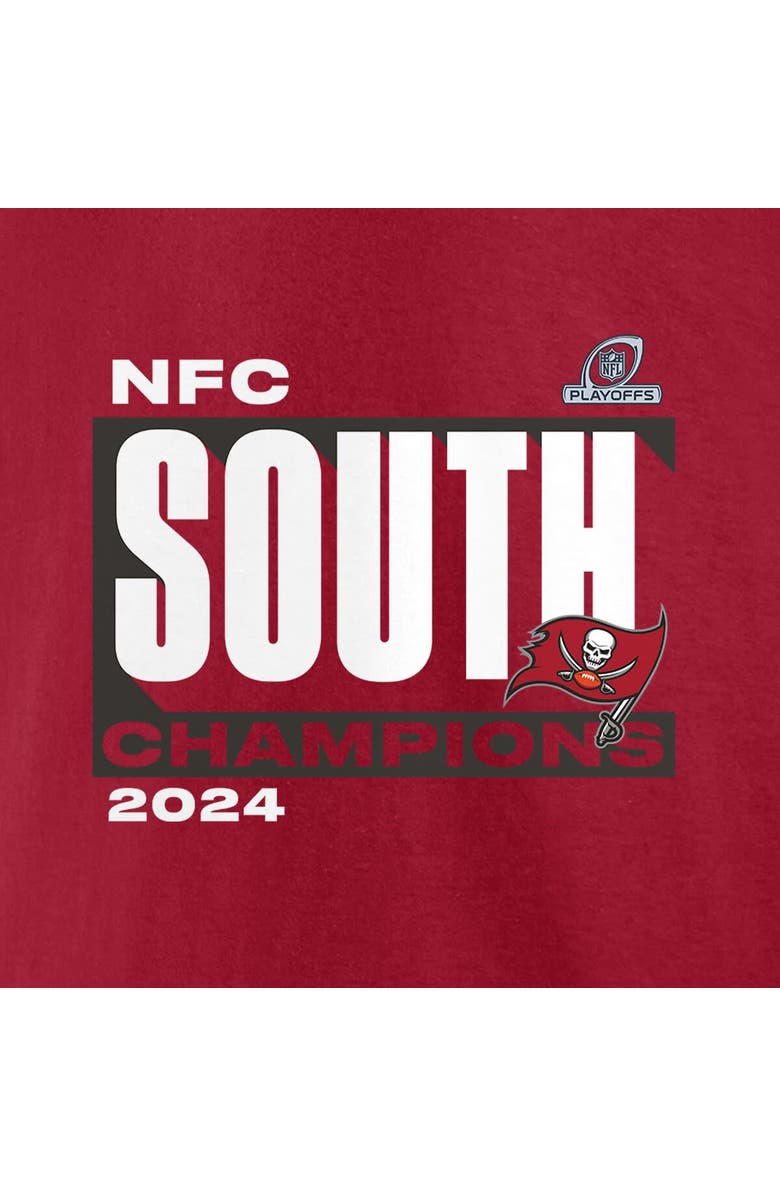 FANATICS Men's Fanatics  Red Tampa Bay Buccaneers 2024 NFC South Division Champions Conquer T-Shirt, Alternate, color, 