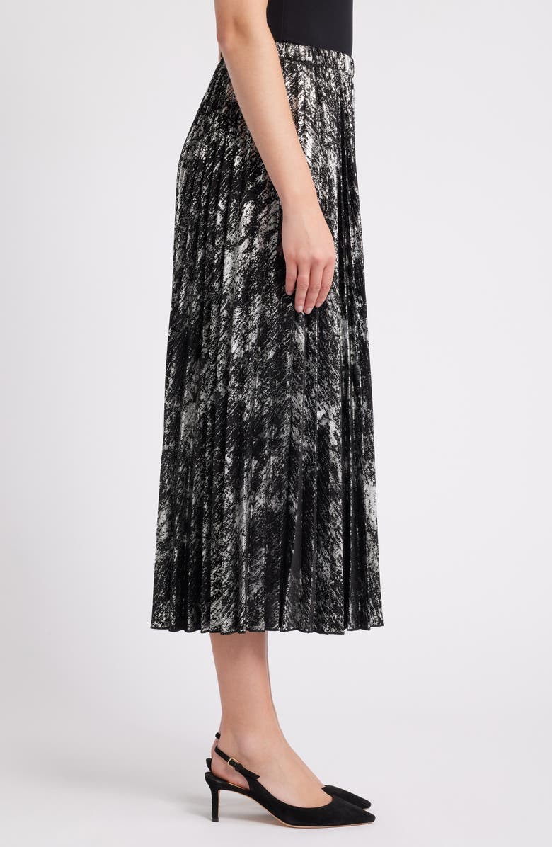 Anne Klein Metallic Pleated Skirt, Alternate, color, 