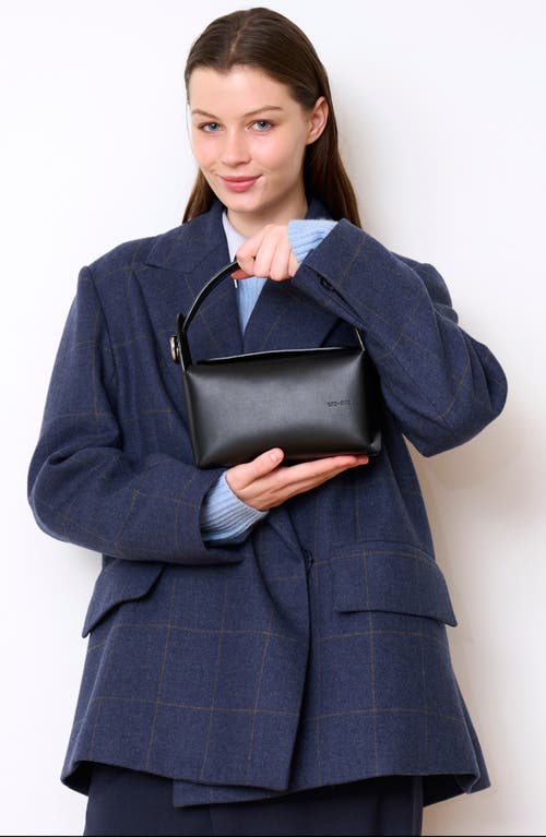 We-ar4 The Pastry Box 20 Leather Top Handle Bag In Black