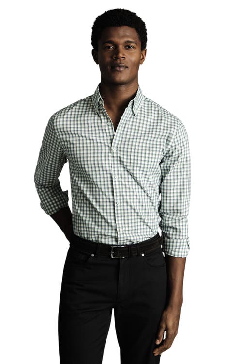 Charles Tyrwhitt Non-iron Stretch Poplin Check Shirt