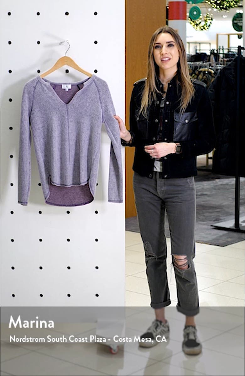 Split Neck Raglan Top, sales video thumbnail