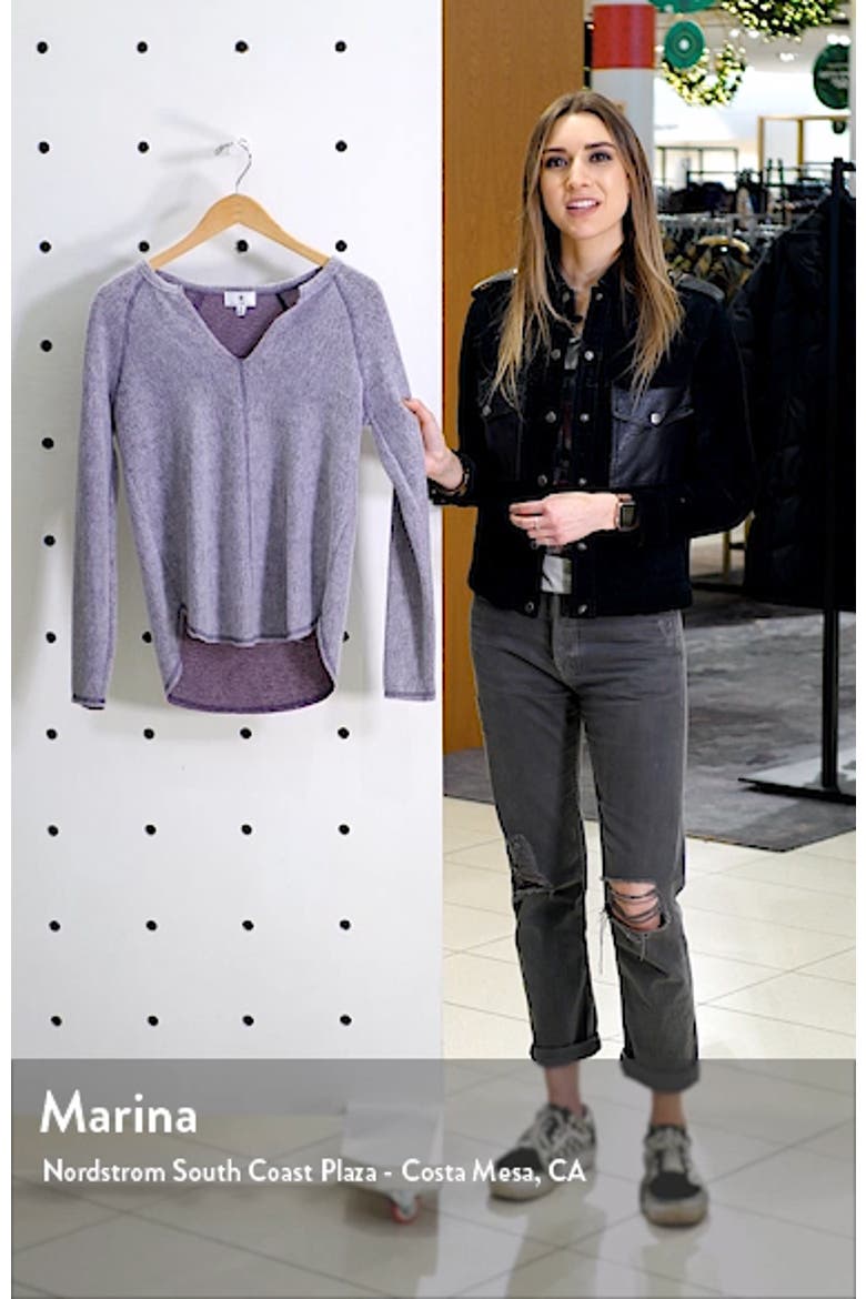 Split Neck Raglan Top video