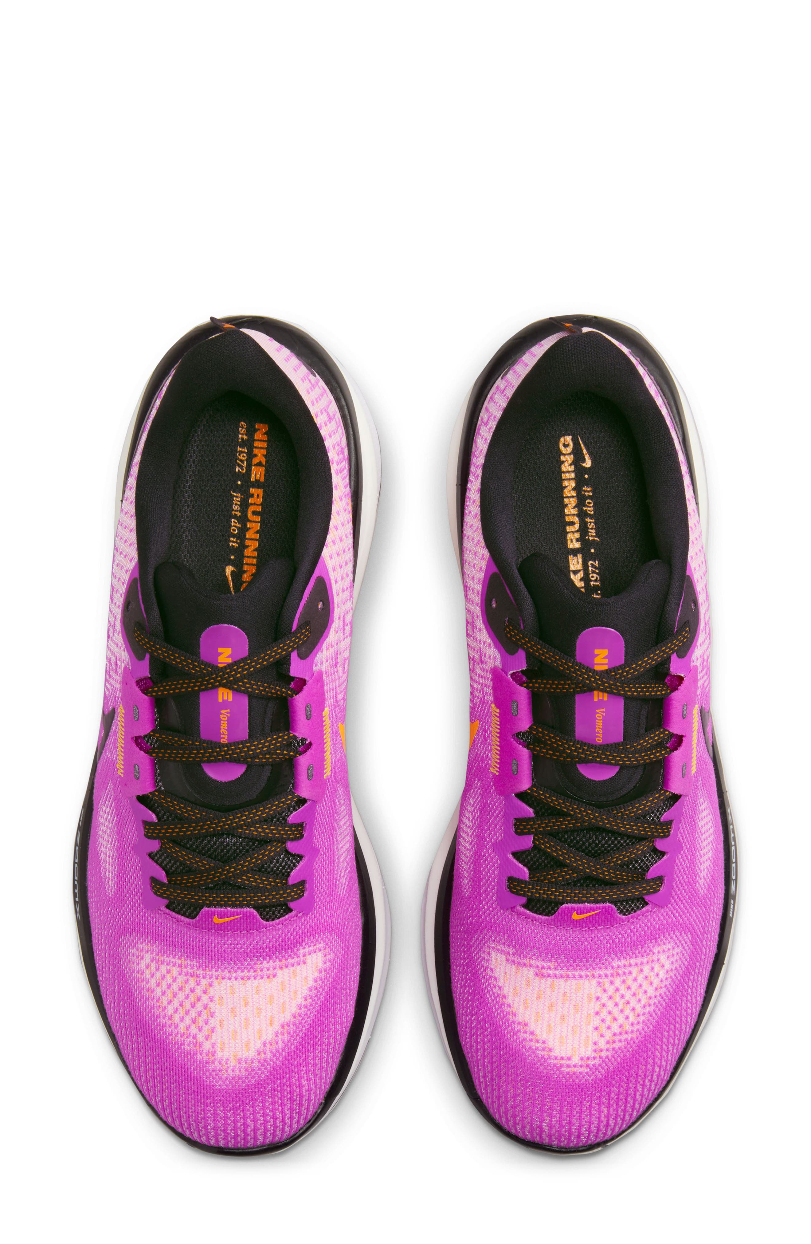 Nike Zoom Vomero 17 Road Running Shoe, Alternate, color, Violet/ Black