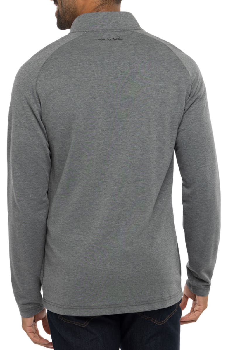 TravisMathew Upgraded Half Zip Pullover, Alternate, color, Dark Grey