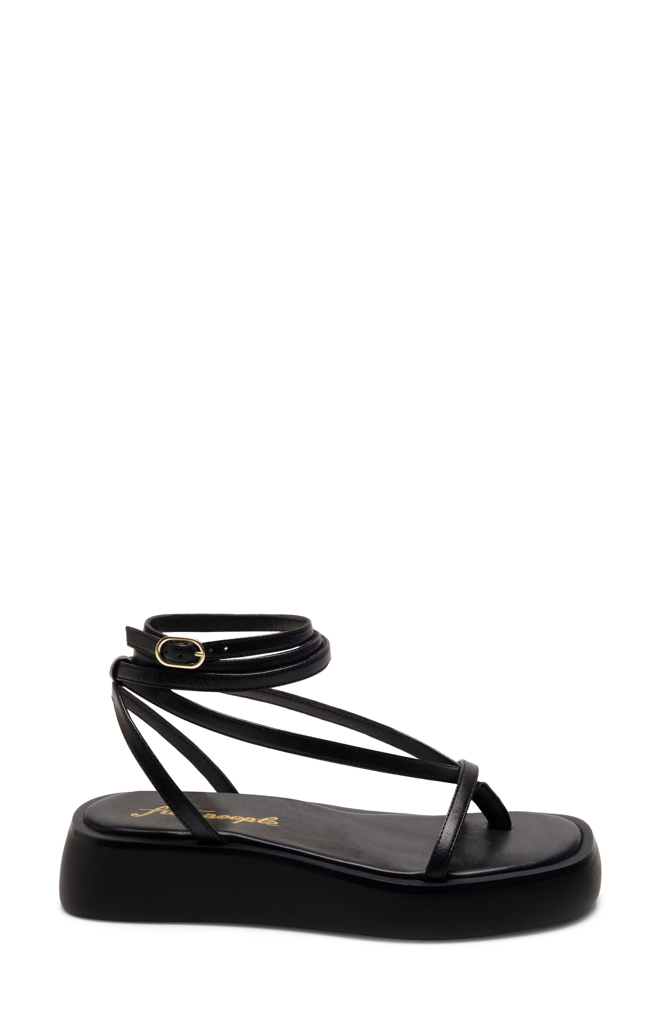 Free People Winnie Ankle Strap Platform Sandal, Alternate, color, 