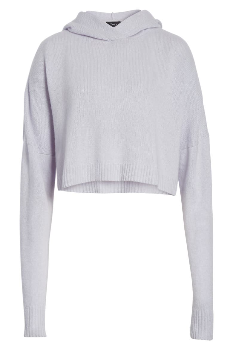 Crop Sweater Hoodie, Alternate, color, PALE LAVENDER