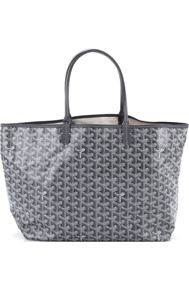 Pre-Owned Goyard Saint Louis Tote Coated Canvas PM, Main, color, Gray