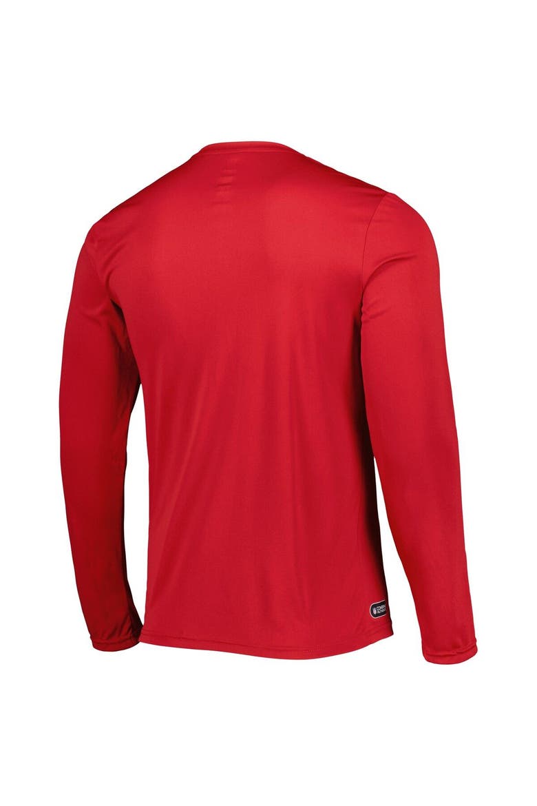 Men's New Era Cardinal Arizona Cardinals Combine Authentic Offsides Long Sleeve T-Shirt, Alternate, color, Cardinal