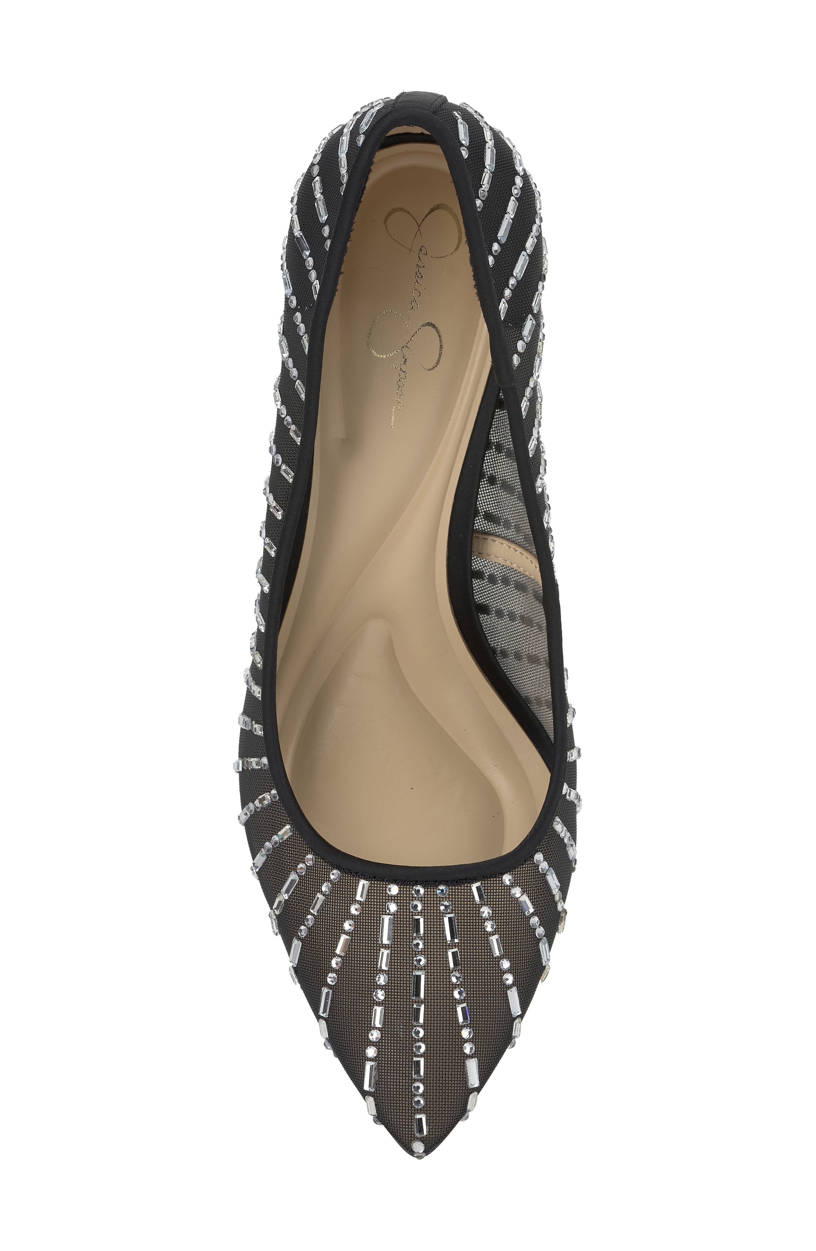 Jessica Simpson Piviano Pointed Toe Pump, Alternate, color, Black Finmsh
