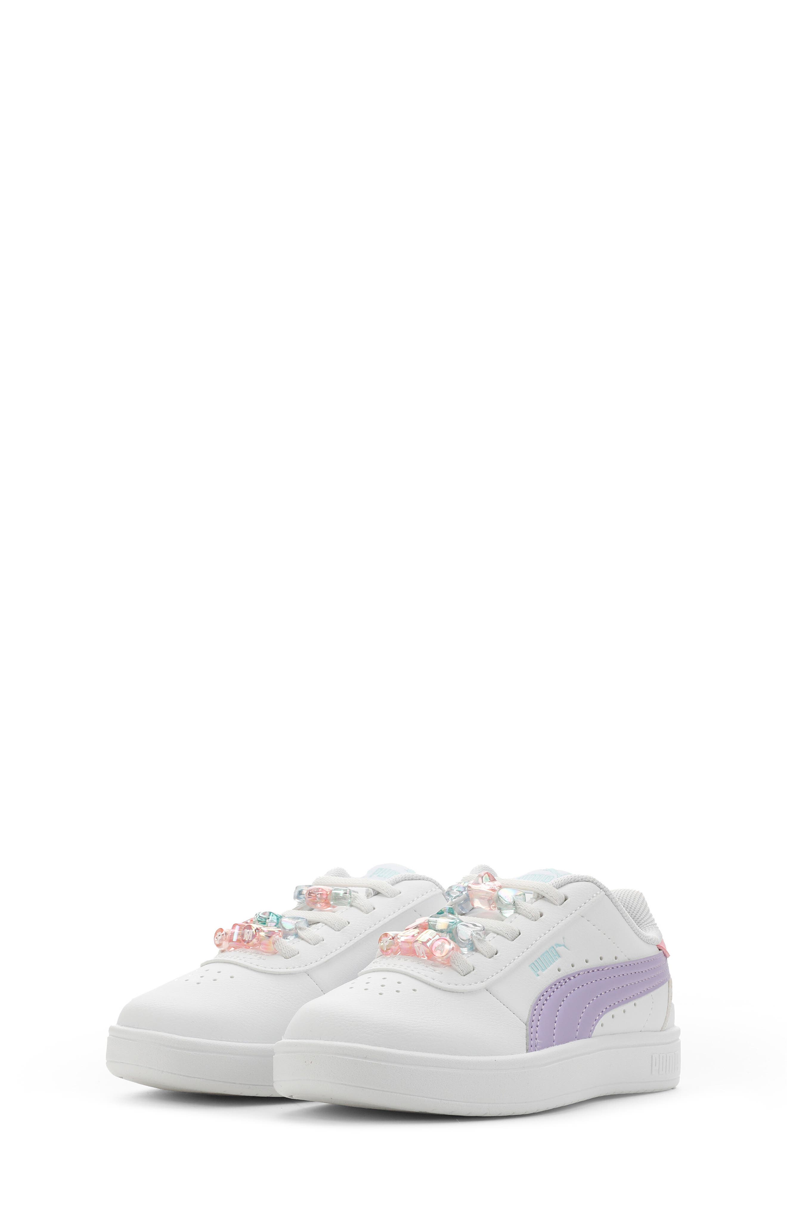 Kids' Juna Jelly Beads Sneaker, Alternate, color, PUMA WHITE/ LAVENDER/ AQUA