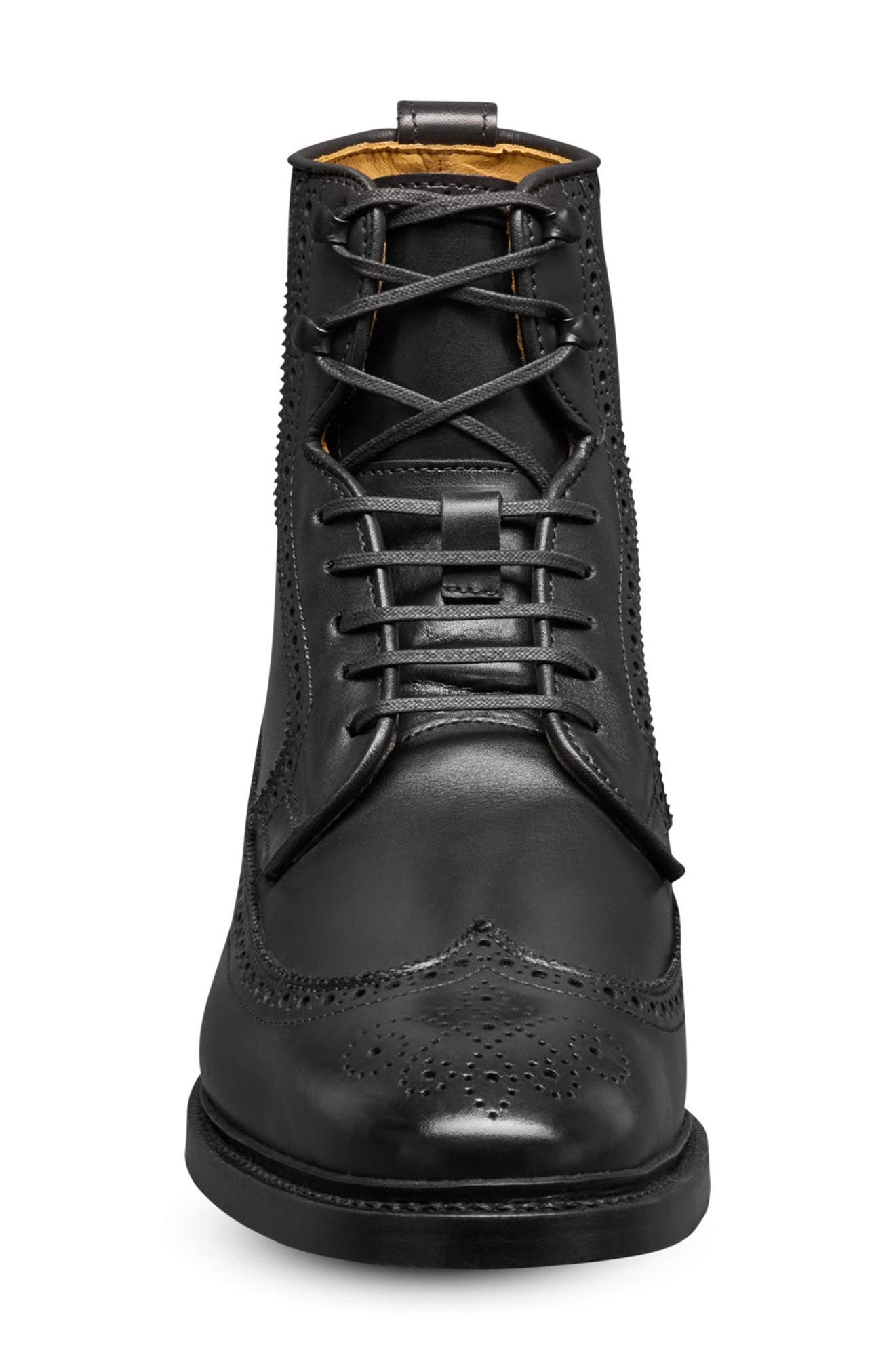 Allen Edmonds Maddox Reserve Wingtip Dress Boot, Alternate, color, Black
