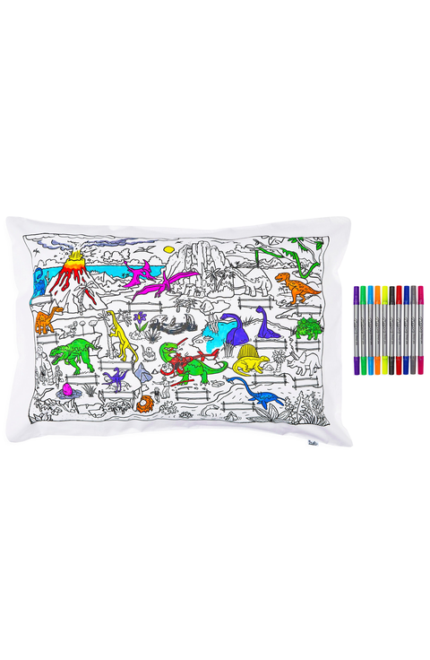 Color Your Own Dinosaur Pillowcase